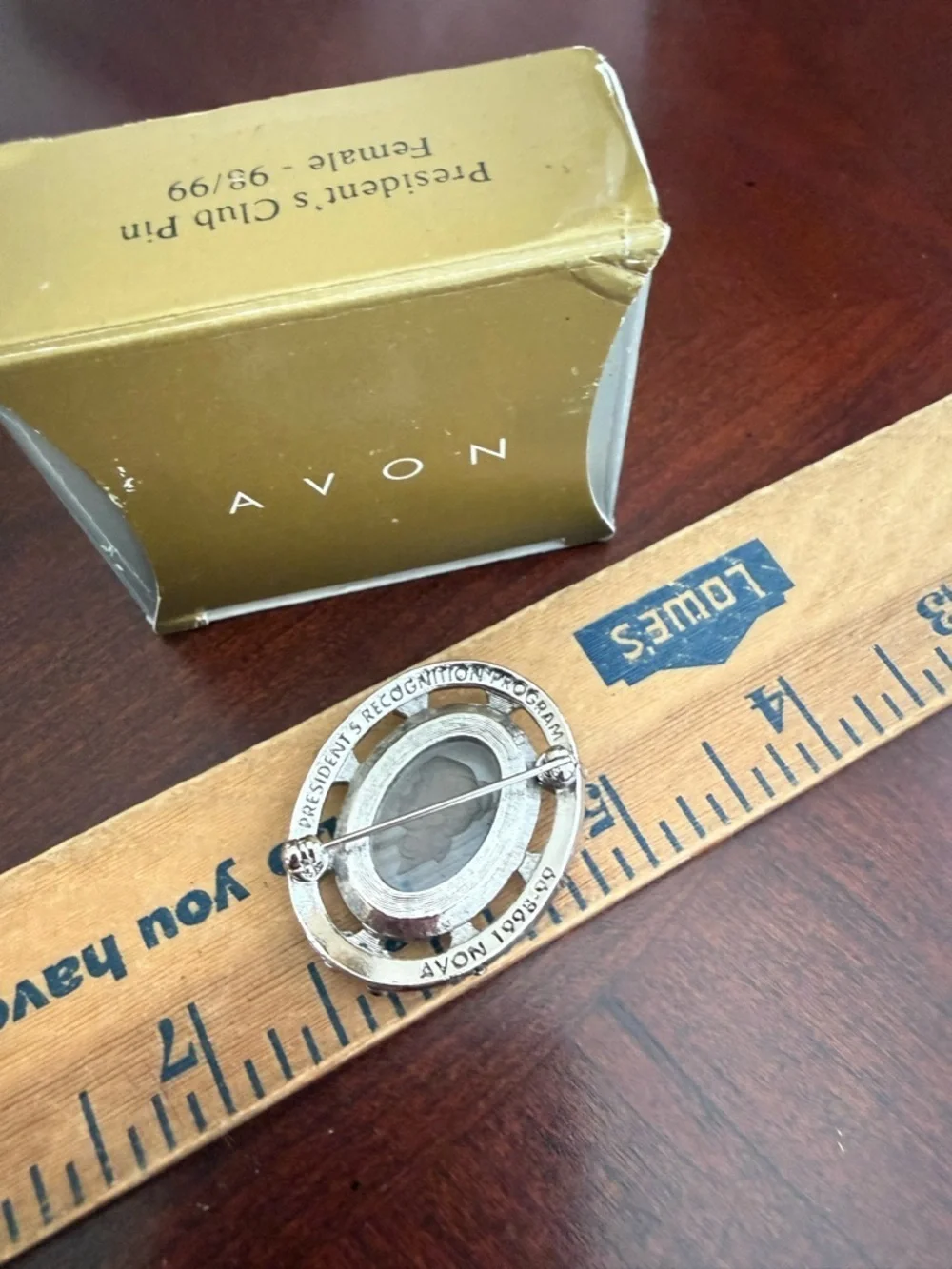 Vintage Avon 1998-99 President Recognition Brooch